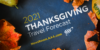 fall photo with the words 2021 Thanksgiving Travel Forecast