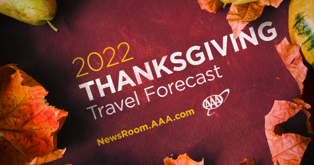 AAA Says Thanksgiving Travel Forecast Up over 2021