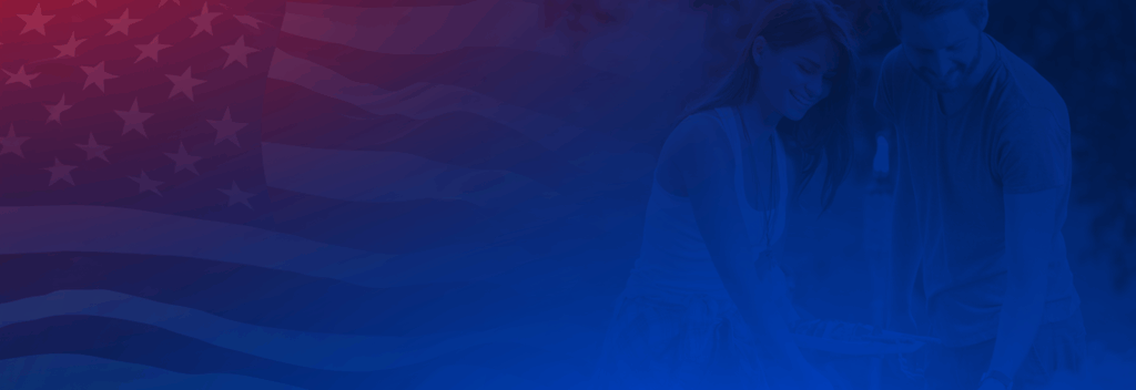 red white and blue flag graphic