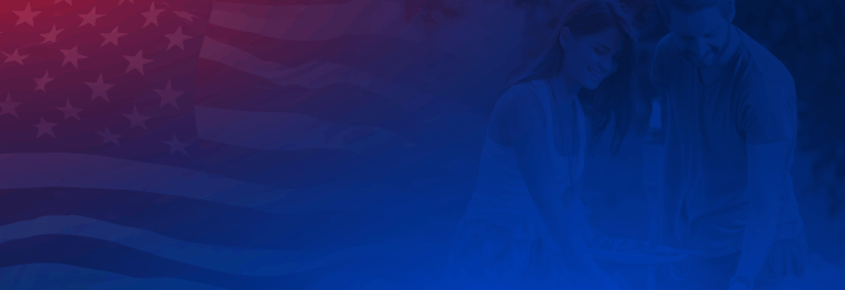 red white and blue flag graphic